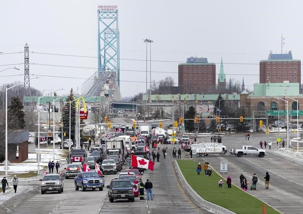 Windsor sues federal government over costs of 2022 Ambassador Bridge blockade