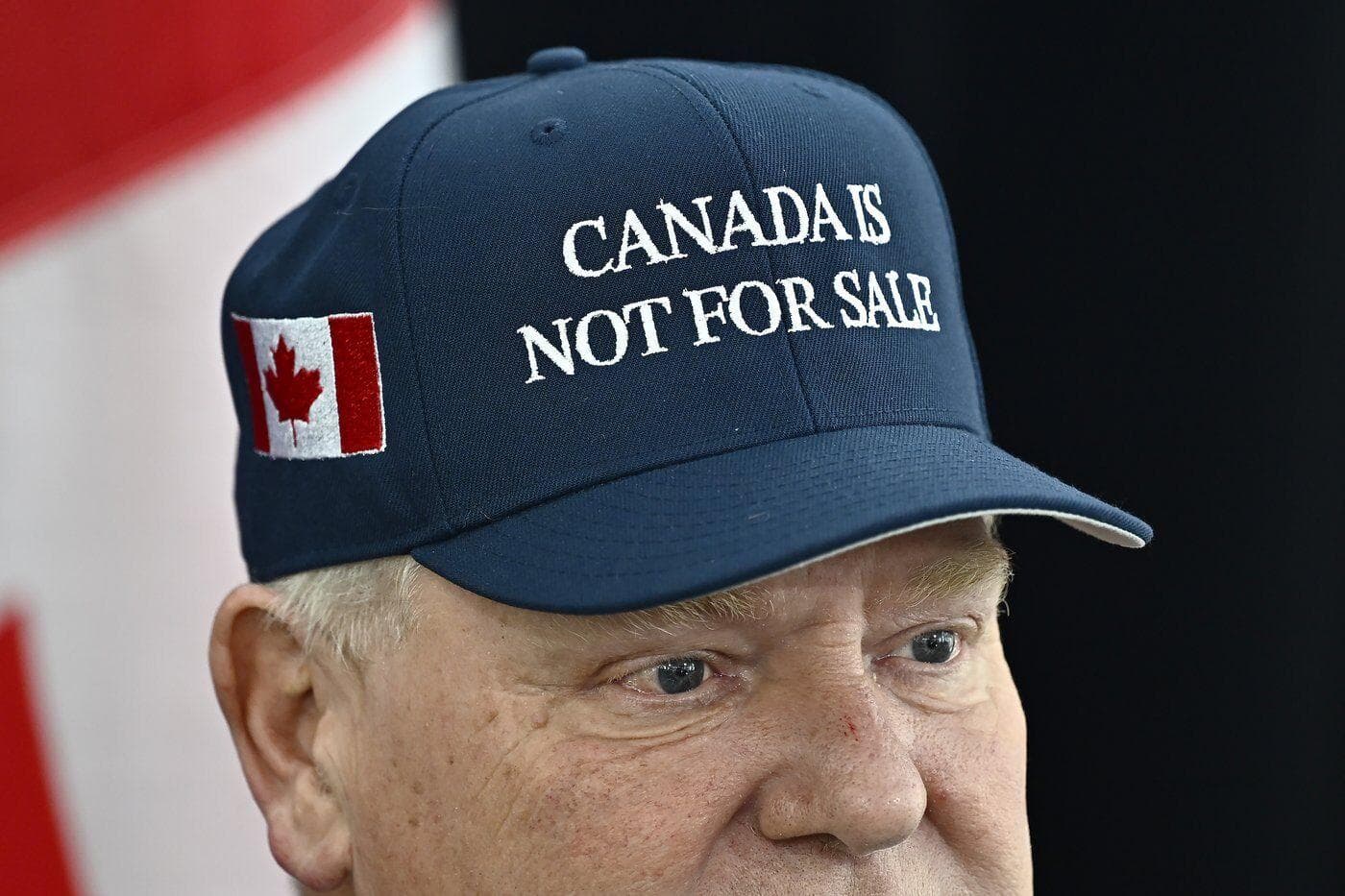 Doug Ford sports 'Canada is not for sale' cap for tariff talk with PM, premiers
